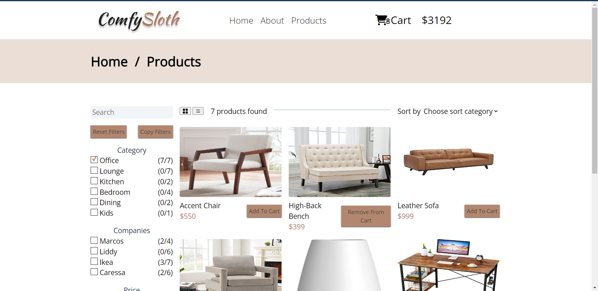 Online store